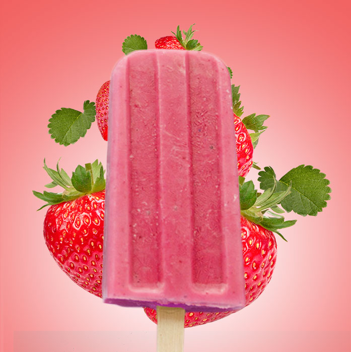 Strawberry popsicle